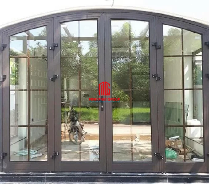 Cửa nhôm uốn vòm