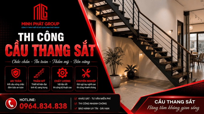 cầu thang sắt