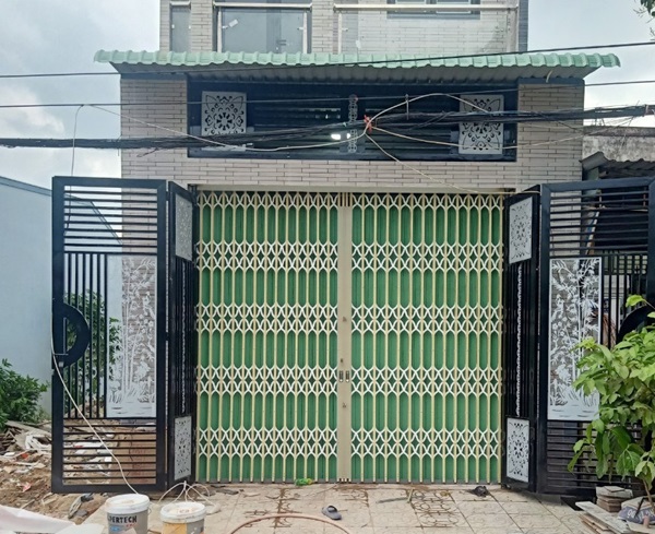 cửa kéo sắt có lá