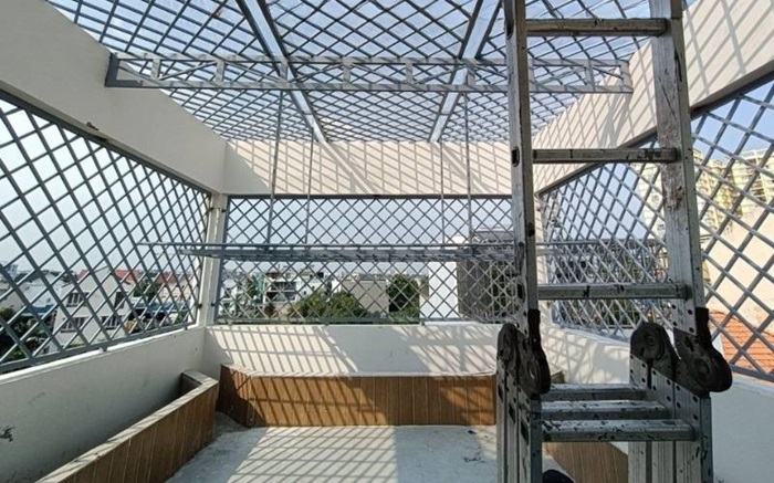khung sắt bảo vệ quận 4