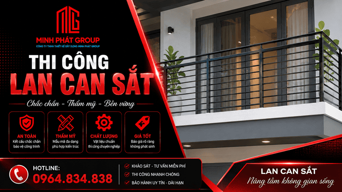 lan can sắt