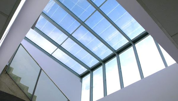 mái kính giếng trời