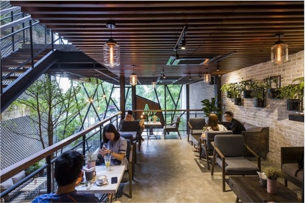 nhà thép tiền chế quán cafe