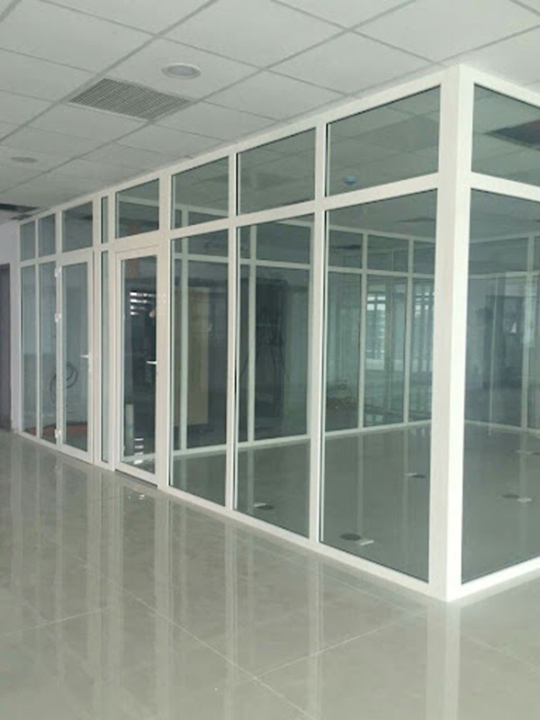vách ngăn nhôm kính đẹp