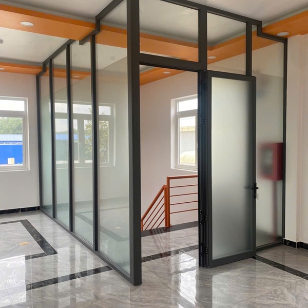 ý tưởng vách ngăn nhôm kính đẹp
