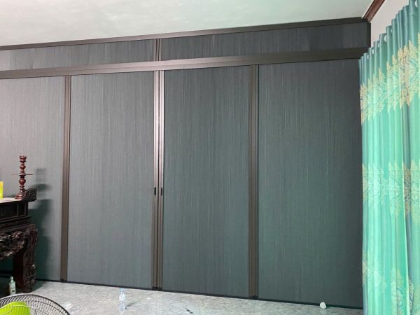 vách ngăn rèm tổ ong nhà phố